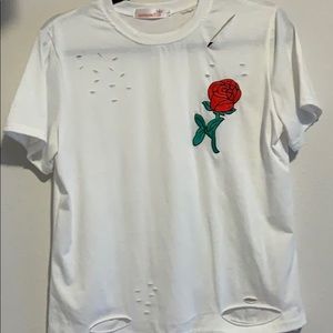 White rose top
